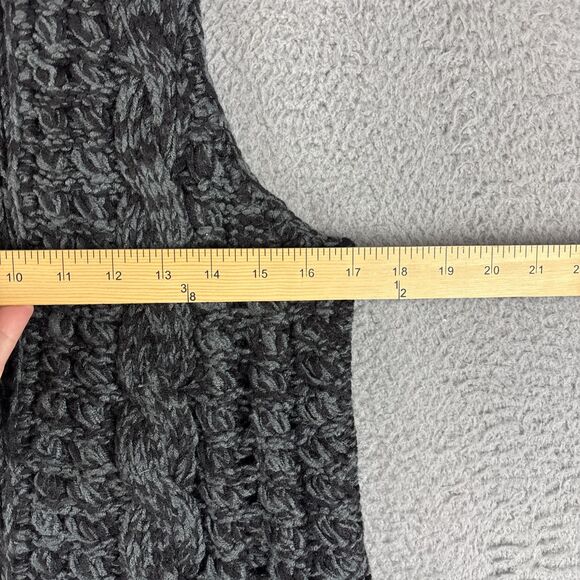 Gap Open Sweater Vest Women's Size XS Gray Knit Wool Acrylic Nylon Blend - Picture 4 of 9